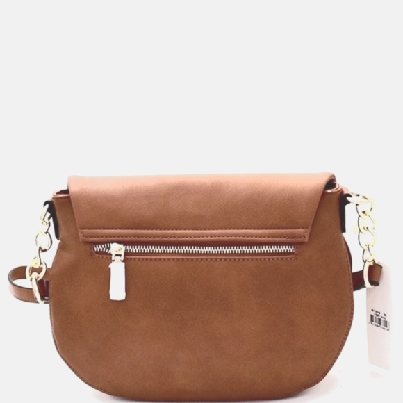 NWT Isabelle Vegan Saddle Crossbody Bag - Picture 2 of 4